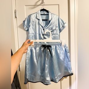 Satin Pajamas Matching Set